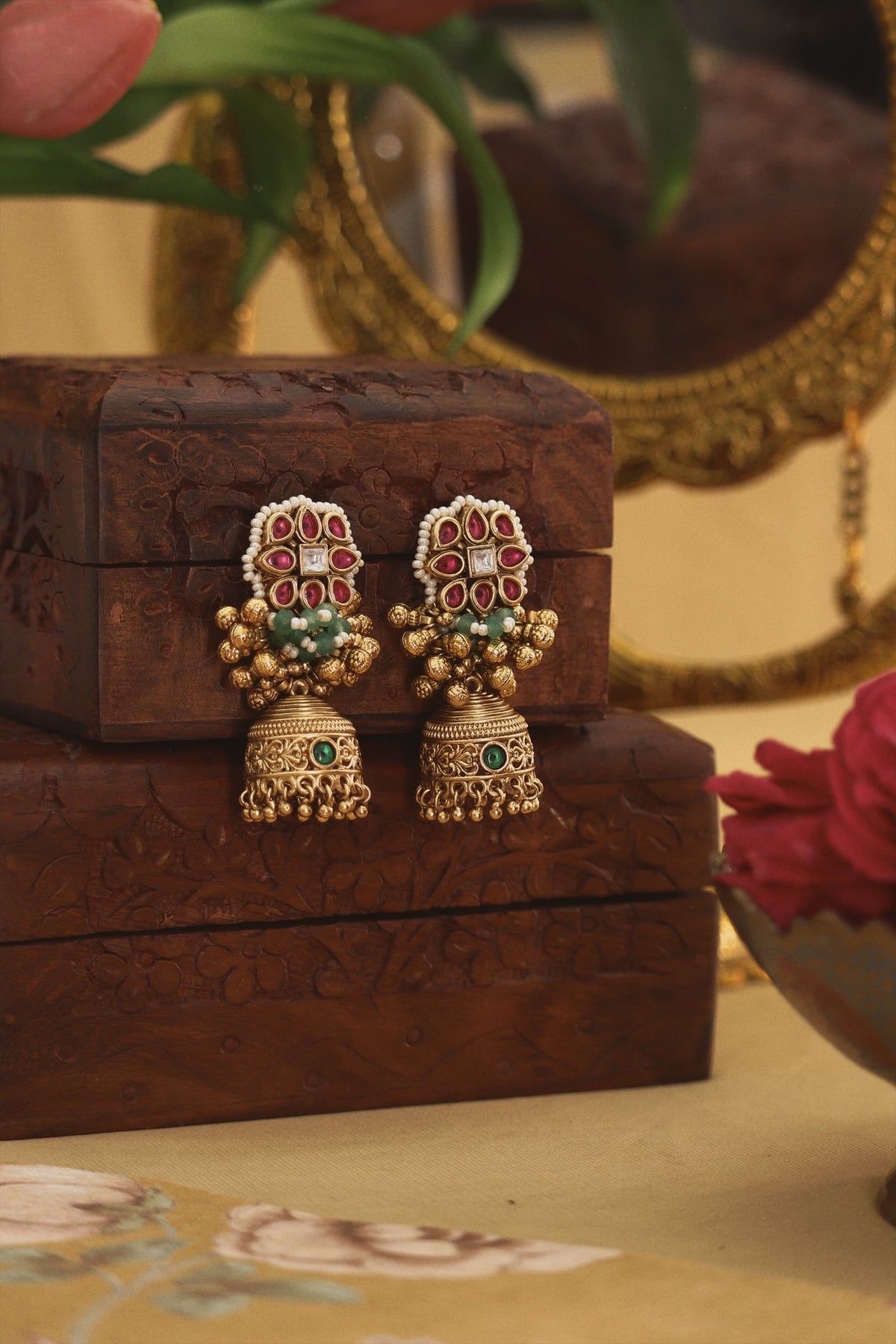 Ghungroo Jhumki Earrings