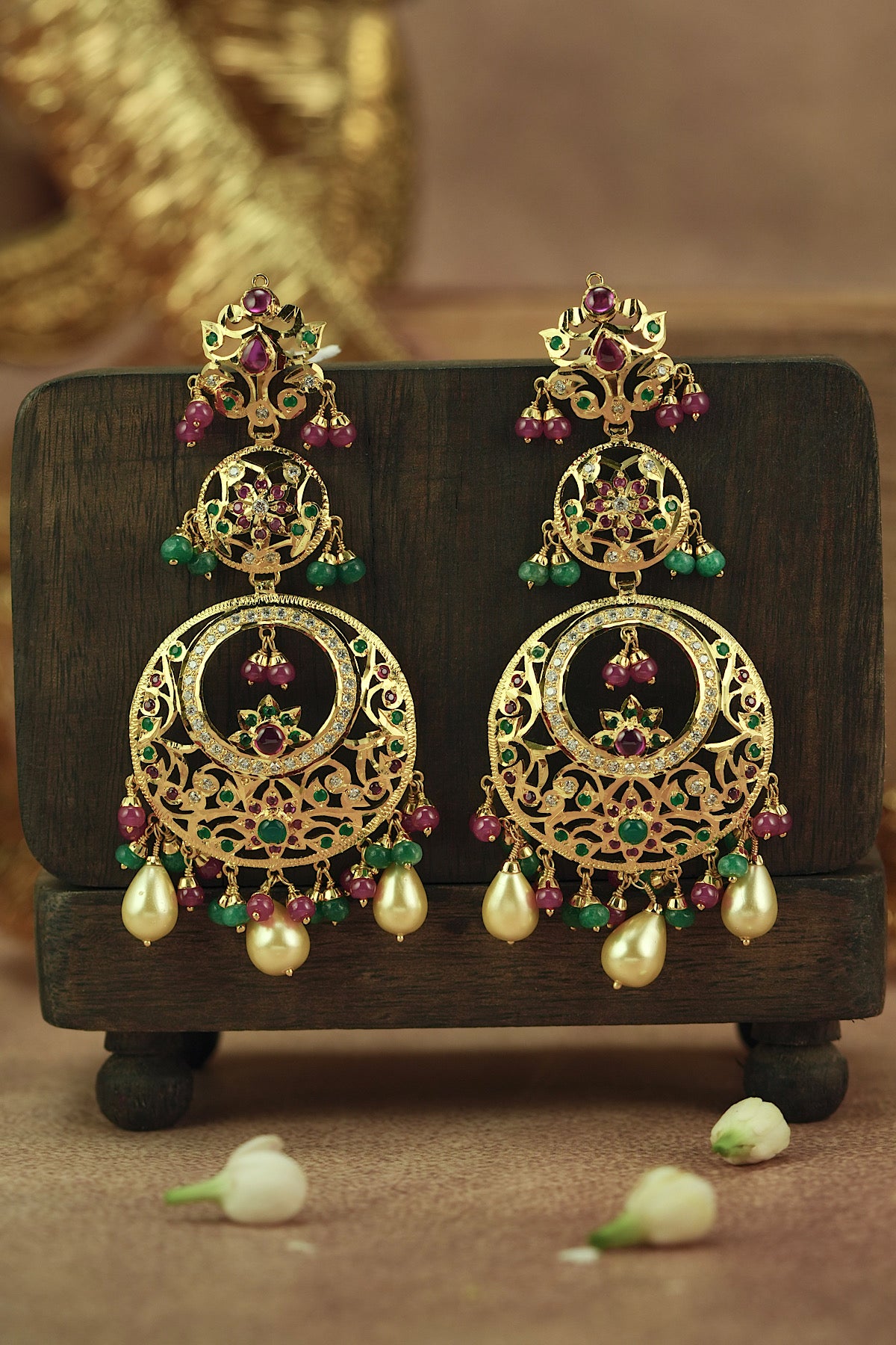 Rukmani Jadau Earrings
