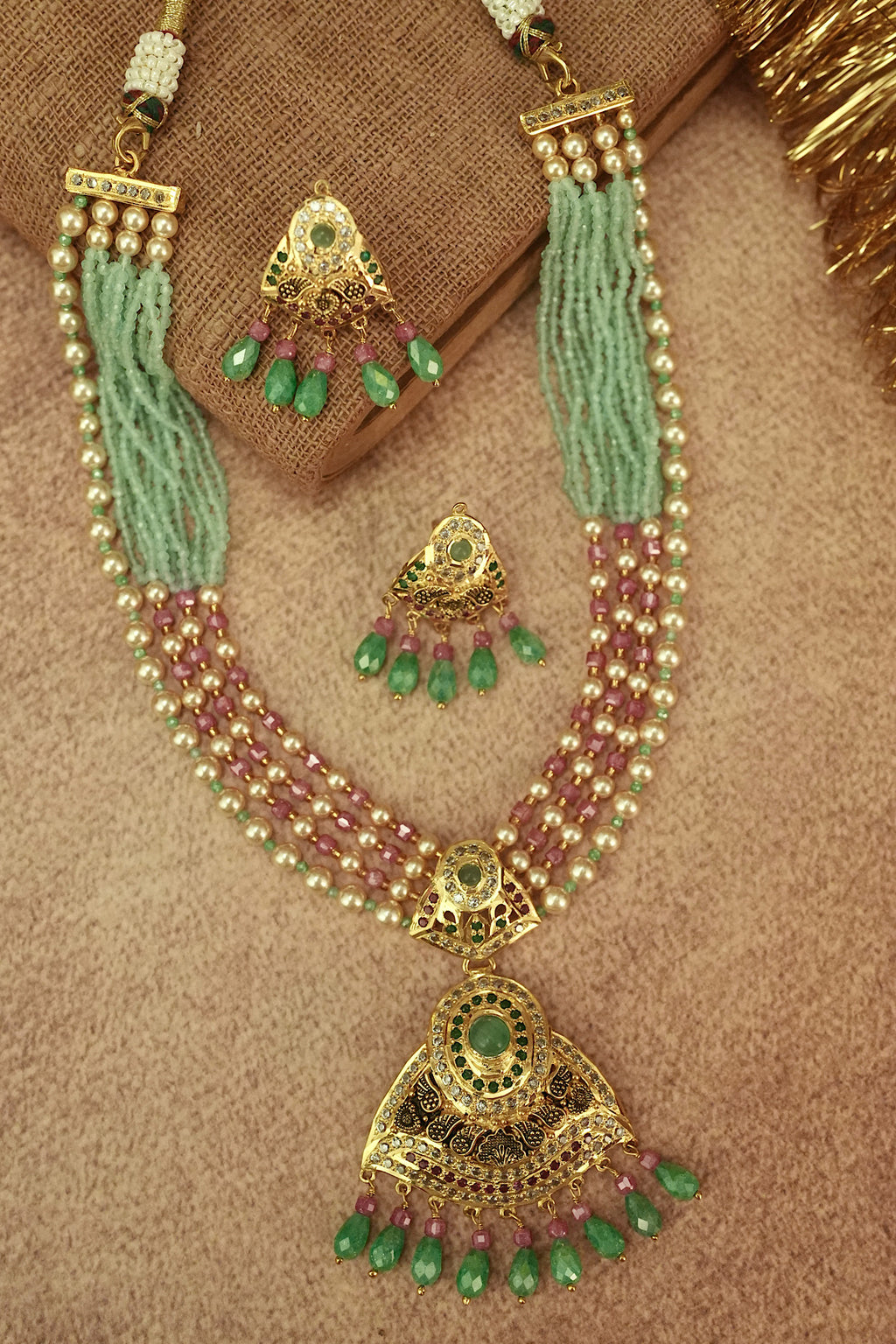 Sheeshmahal Jadau Necklace Set