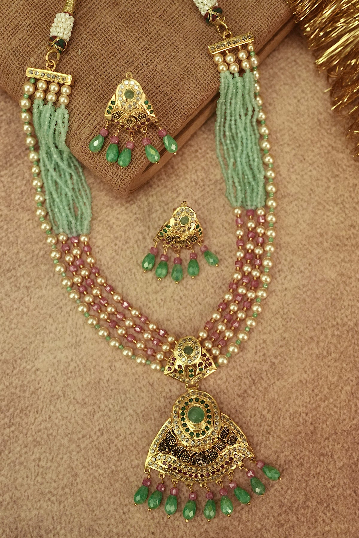Sheeshmahal Jadau Necklace Set