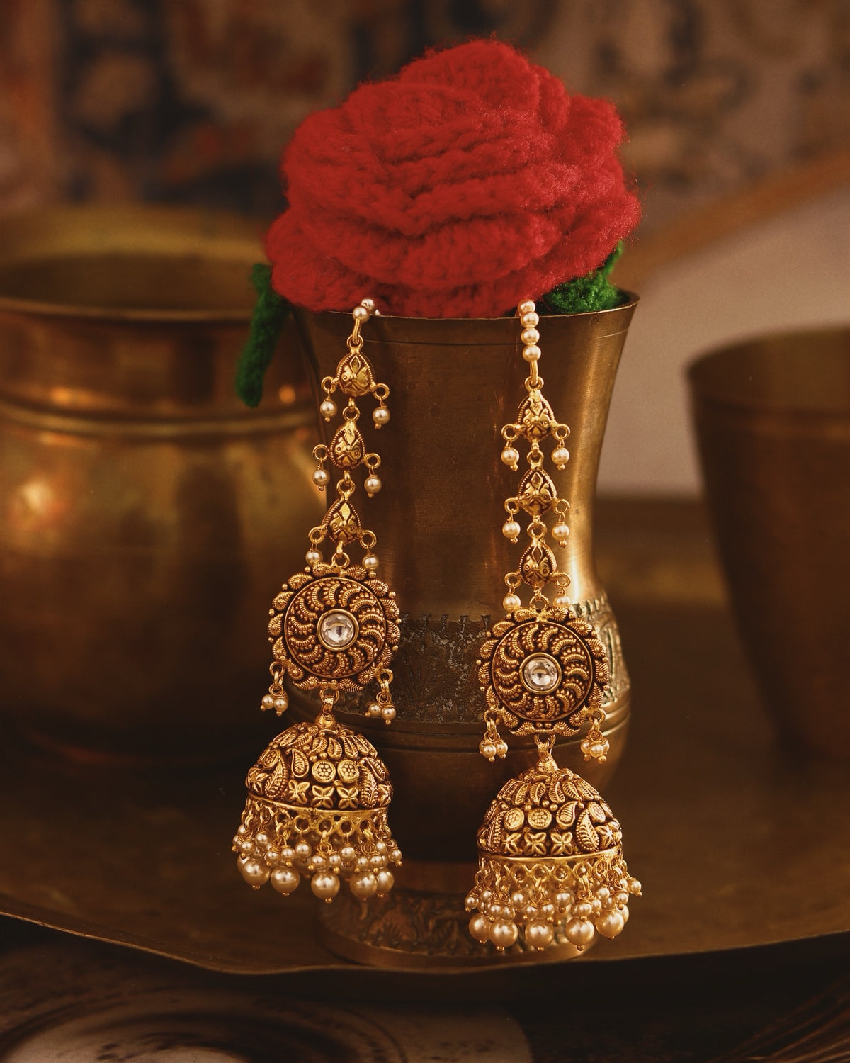 Basant Jhumki Earrings