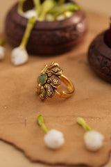 Mint Paisley Ring