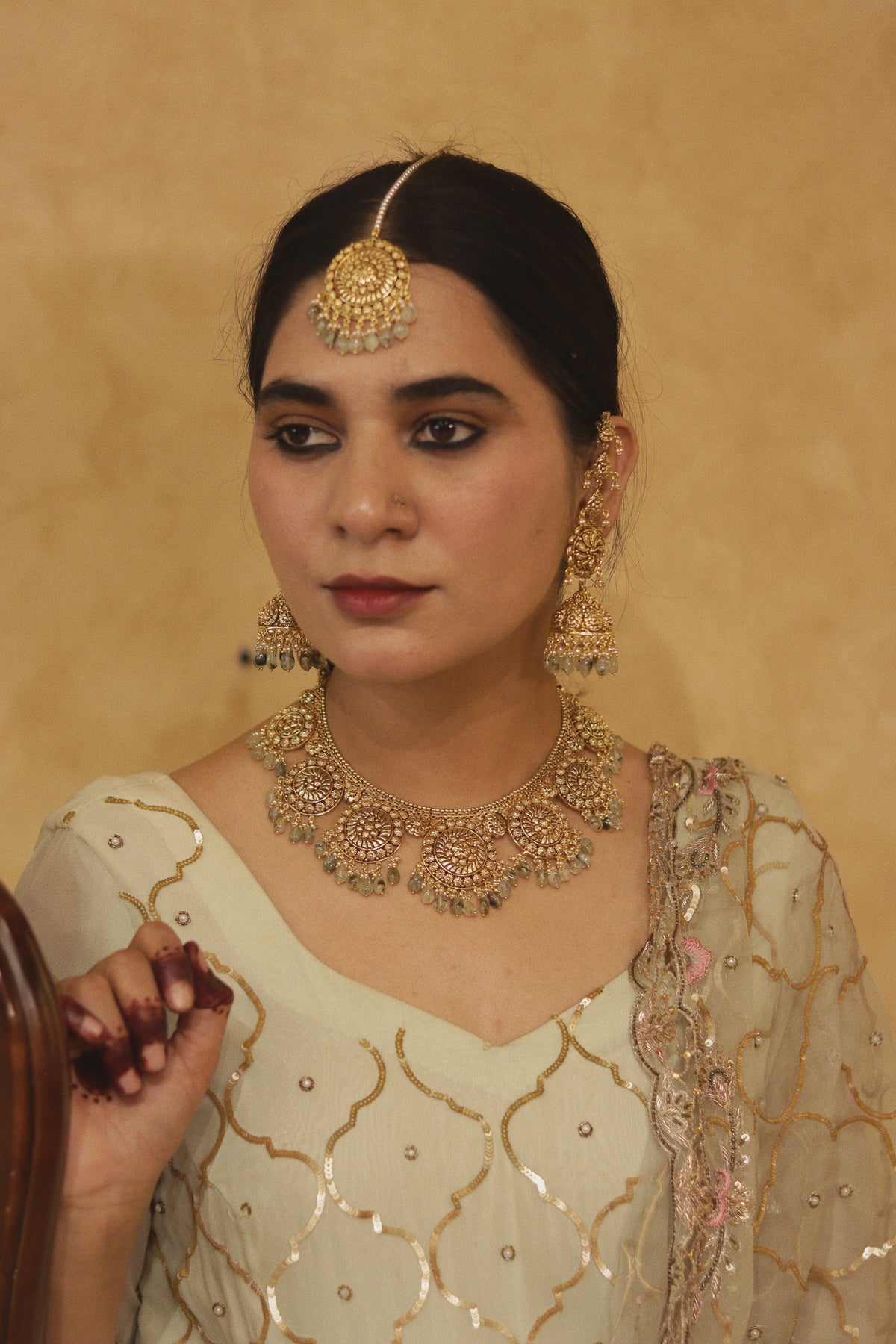 Bahar Mint Necklace Set