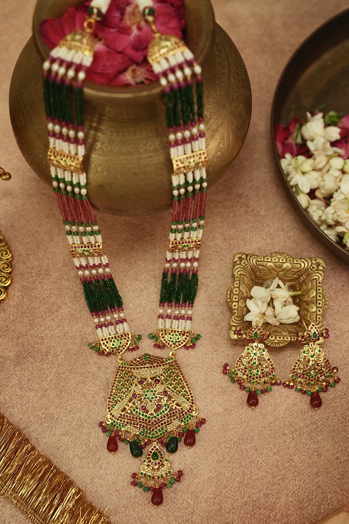 Surmai Jadau Raani Haar