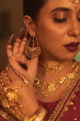 Panjab Necklace Earrings & Tika