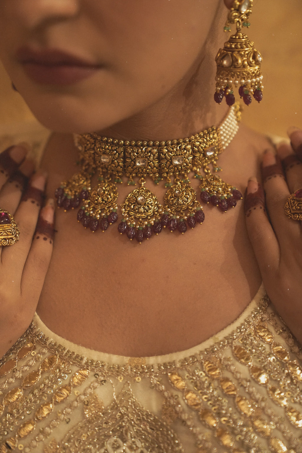 Amani Ruby Choker Set