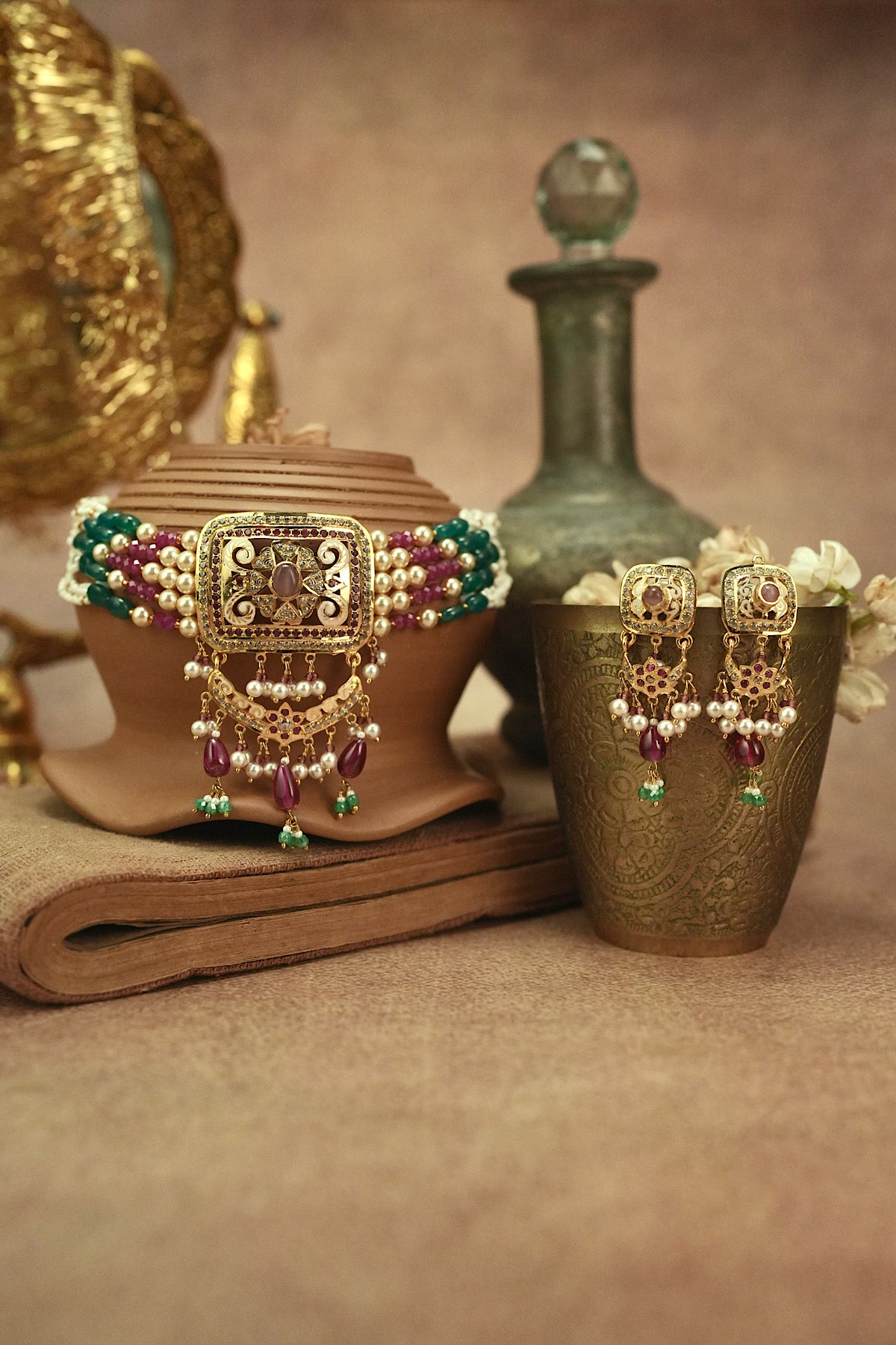 Gulab Jadau Choker Set