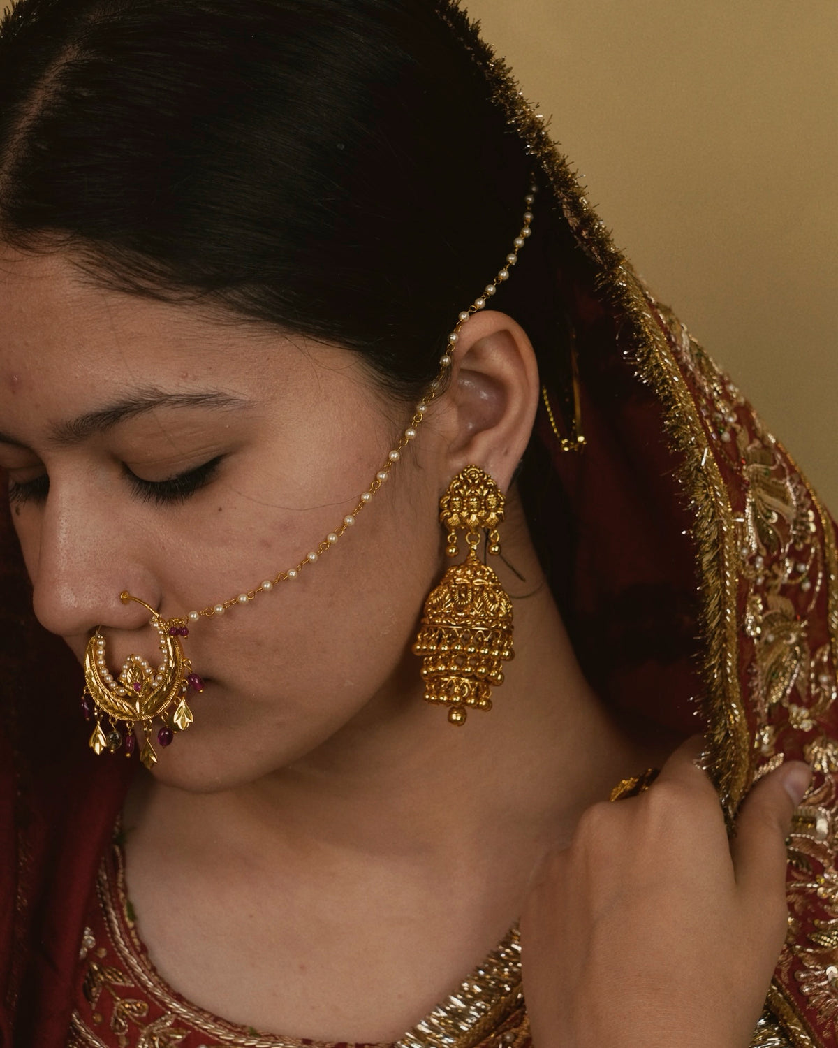 Nyasia Double Jhumki Earrings