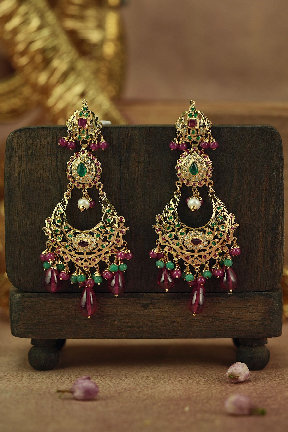 Gulbahaar Jadau Earrings