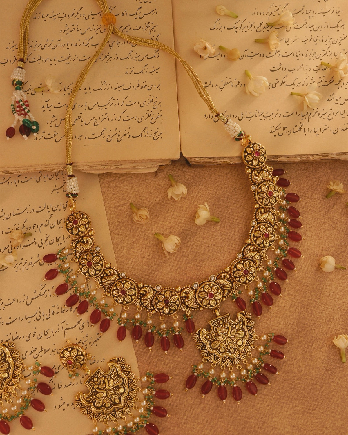 Inaya Ruby Necklace Set