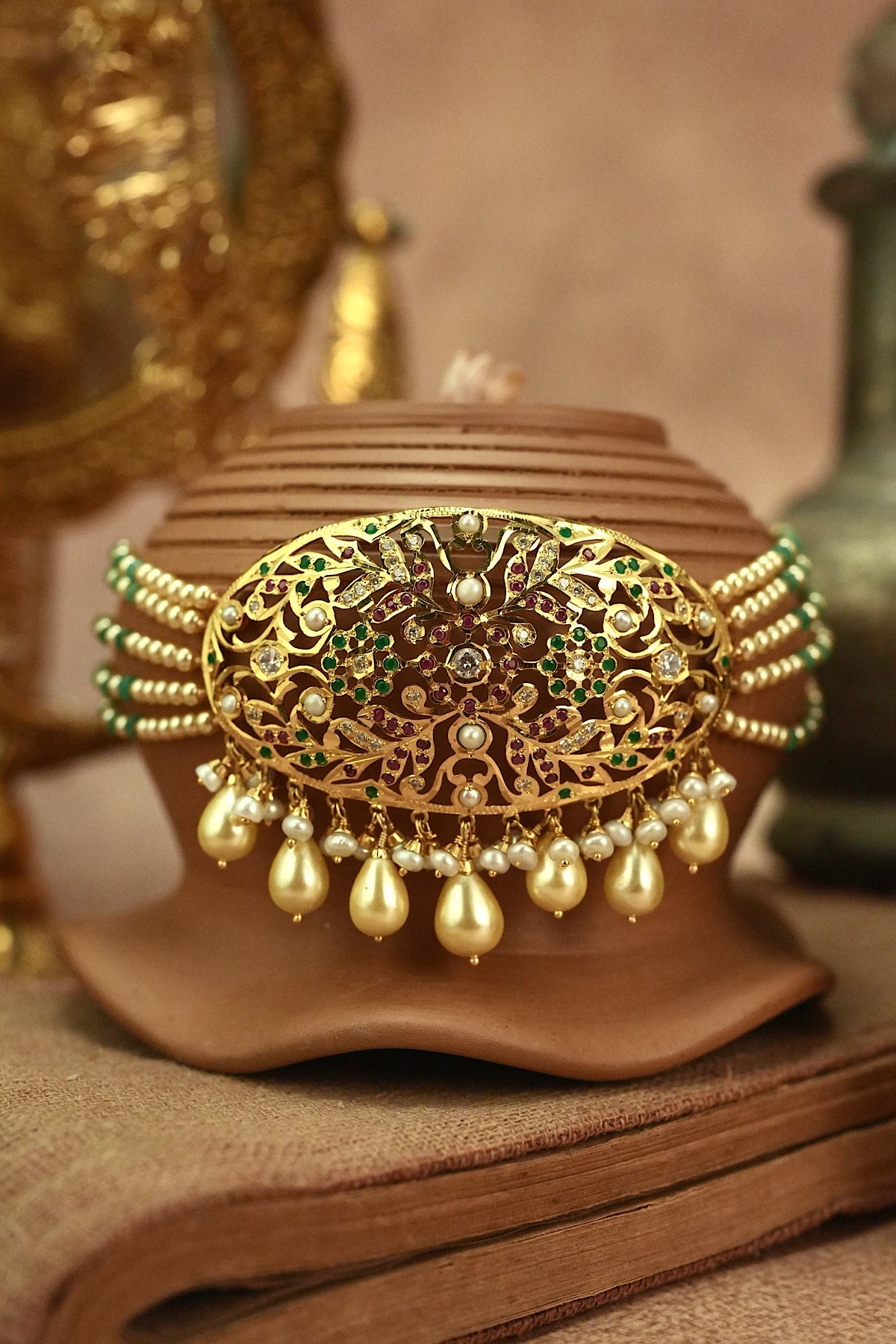 Polki Jadau Choker Set