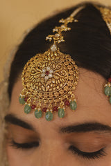 Pardesi Bridal Set Choker Earrings & Tikka