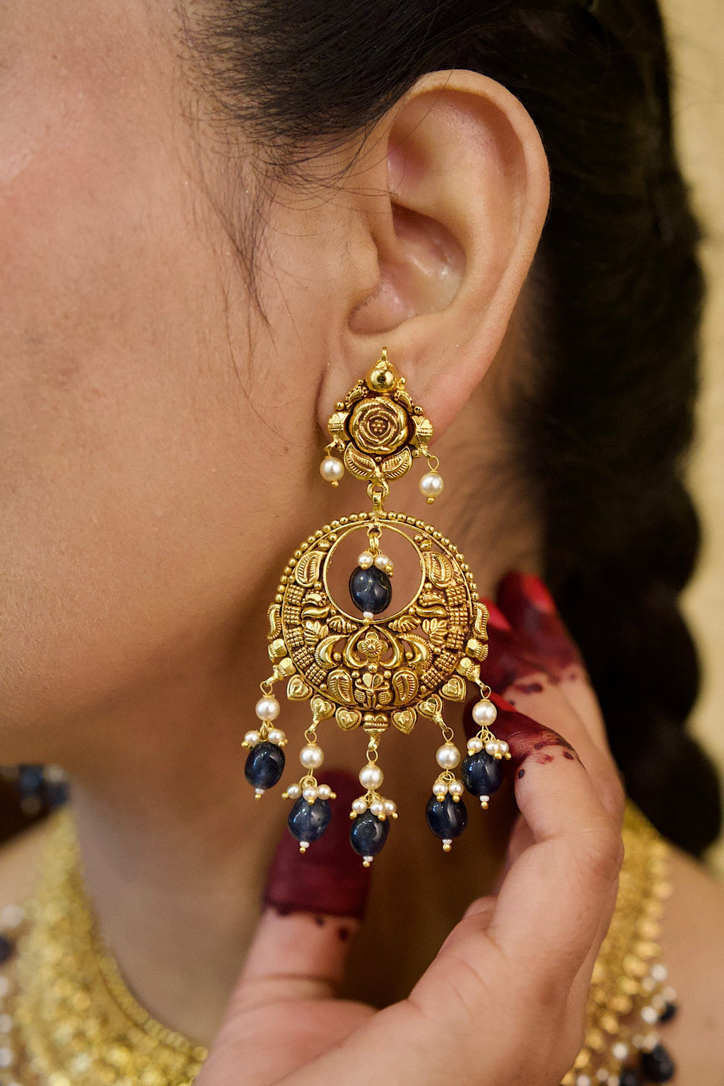 Rajni Necklace Set with Tikka