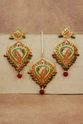 Sukhi Jadau Earrings Tikka Set