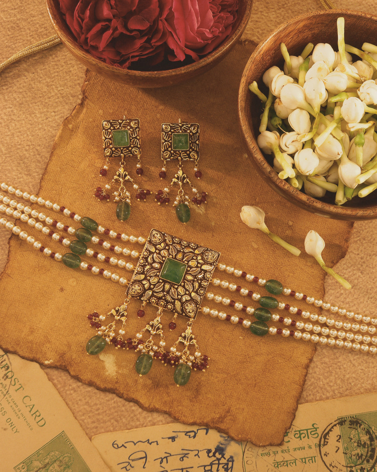 Amreen Mint Choker set