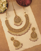 Chenab Necklace Set with Tikka