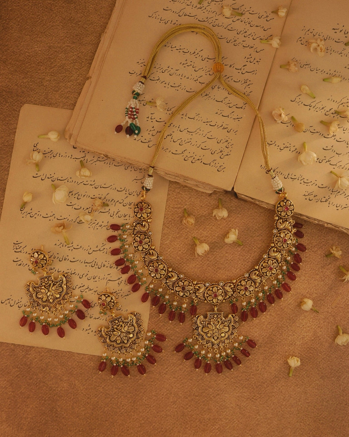 Inaya Ruby Necklace Set