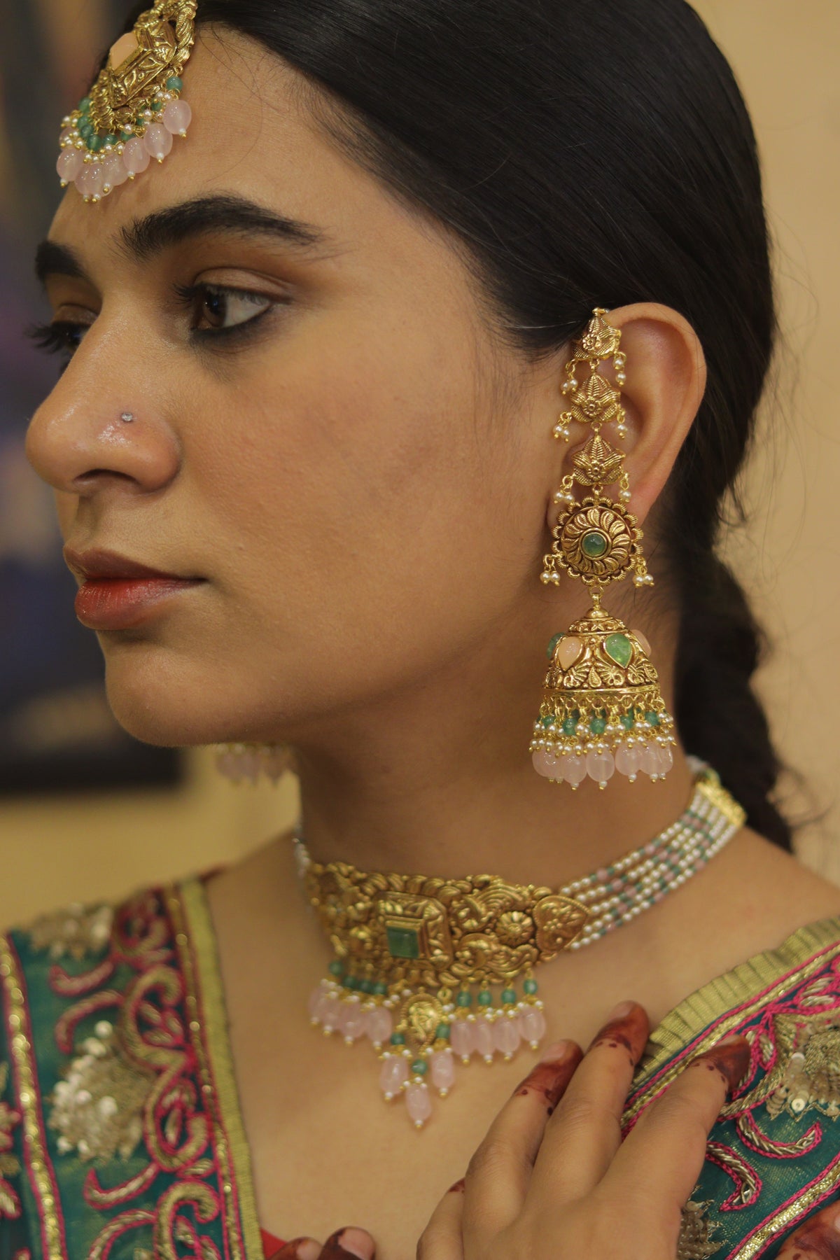 Saira Choker Set with Tikka
