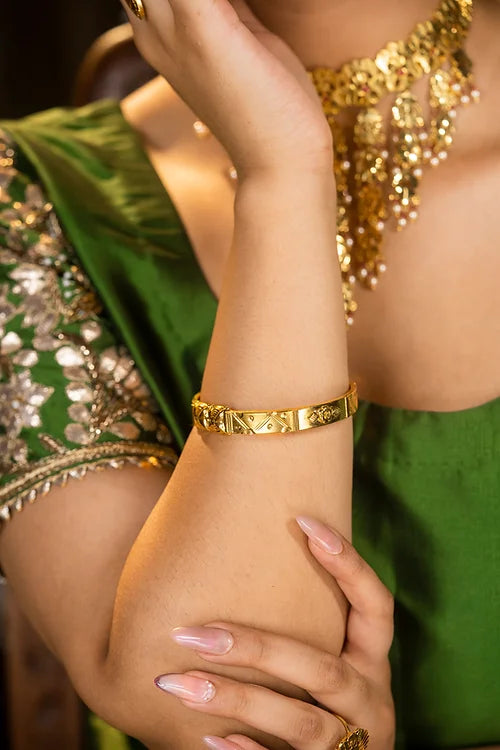Virsa Silver Gold Plated Bangles