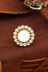 Polki Mirror Ring