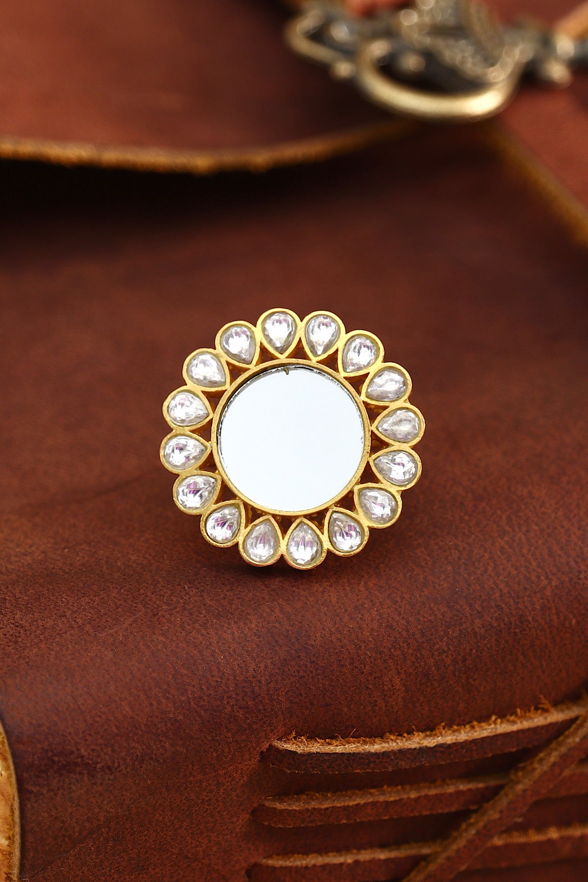 Polki Mirror Ring