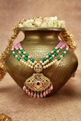 Gulabi Jadau Necklace Set