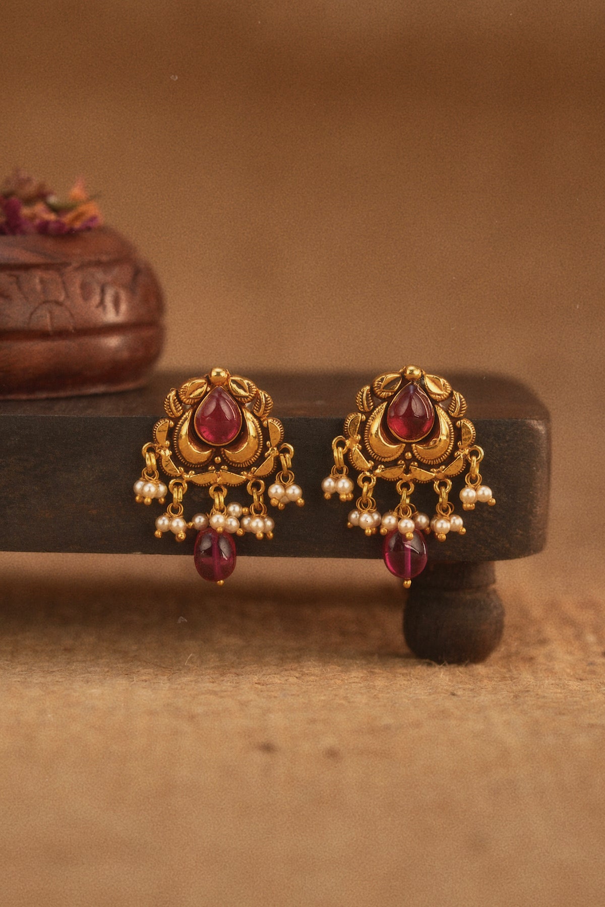 Hayat Ruby Studs