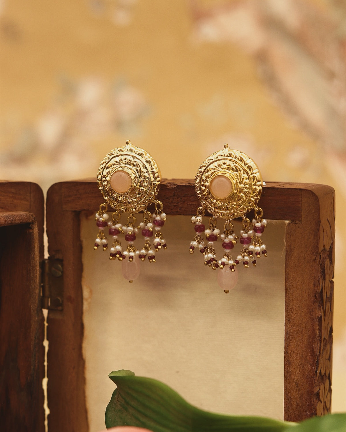 Pink Ruby studs
