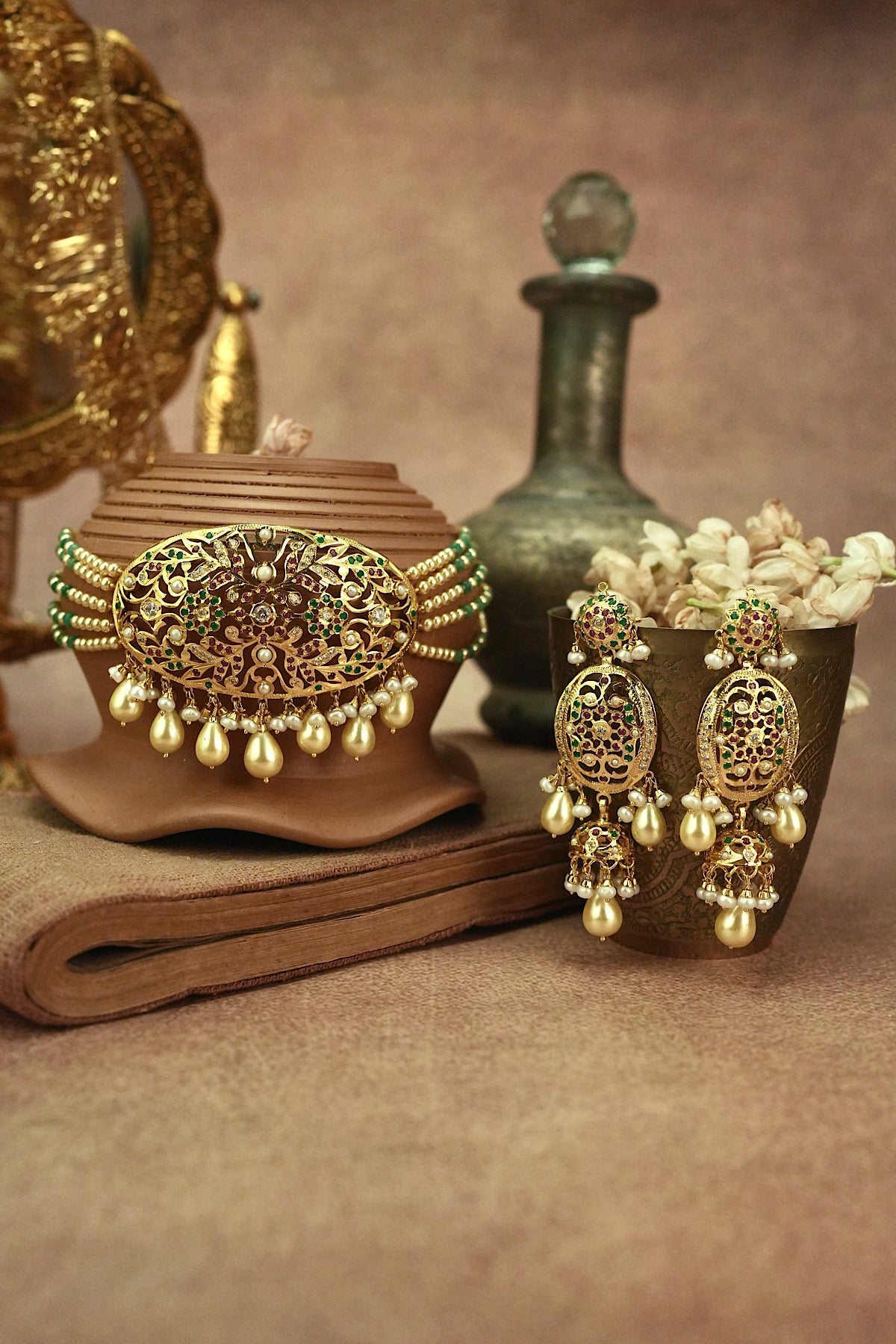 Polki Jadau Choker Set