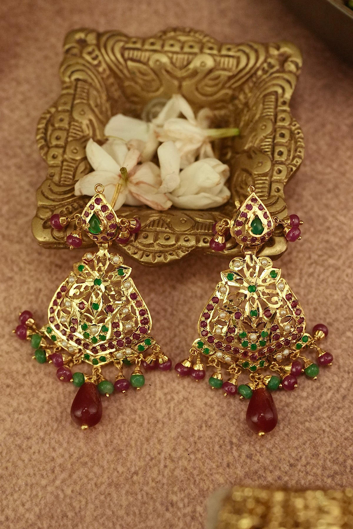 Surmai Jadau Raani Haar