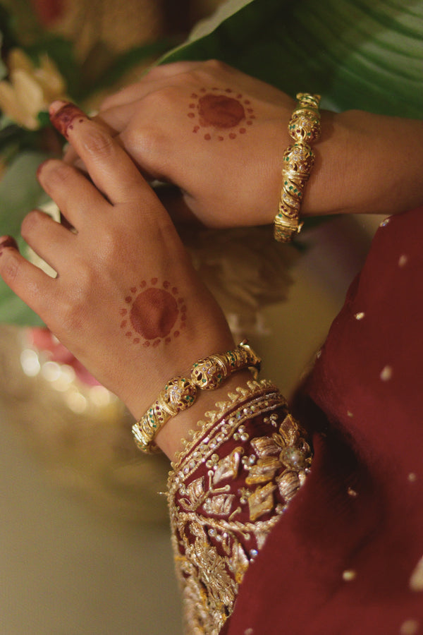 Jadau Openable Bangles Pair