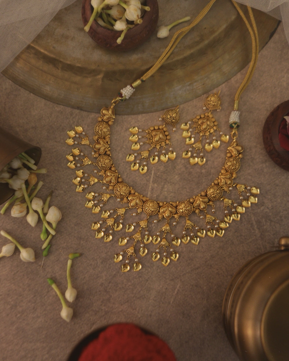 Pippal patti necklace set