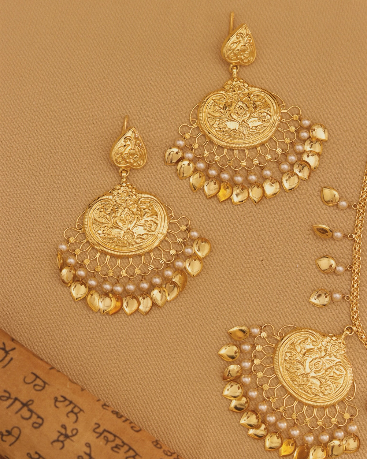 Panjabi Pippal patti earrings