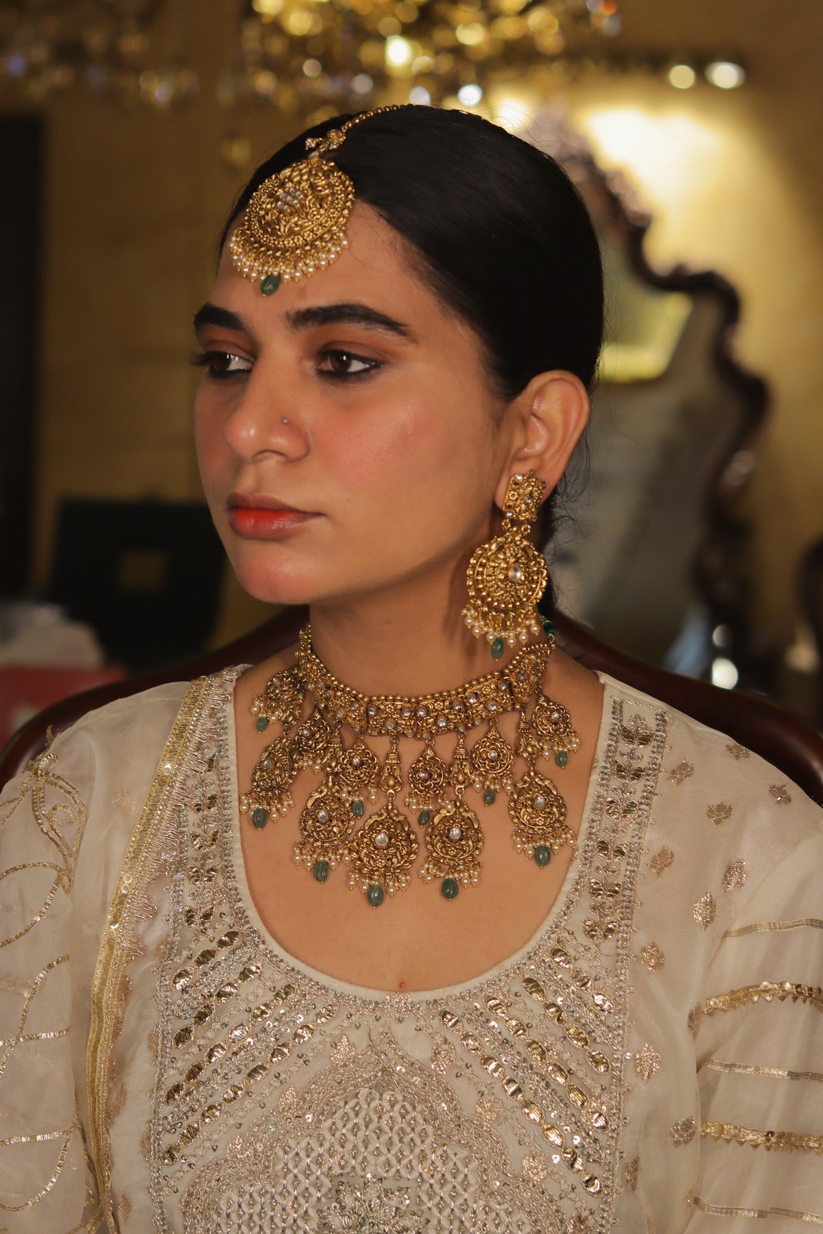 Tooba Choker Set with Tikka
