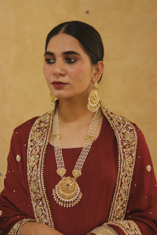 Ishman Pearl Raani Haar Set