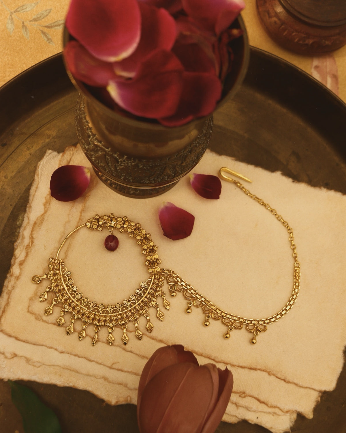 Nehal Nath with piercing