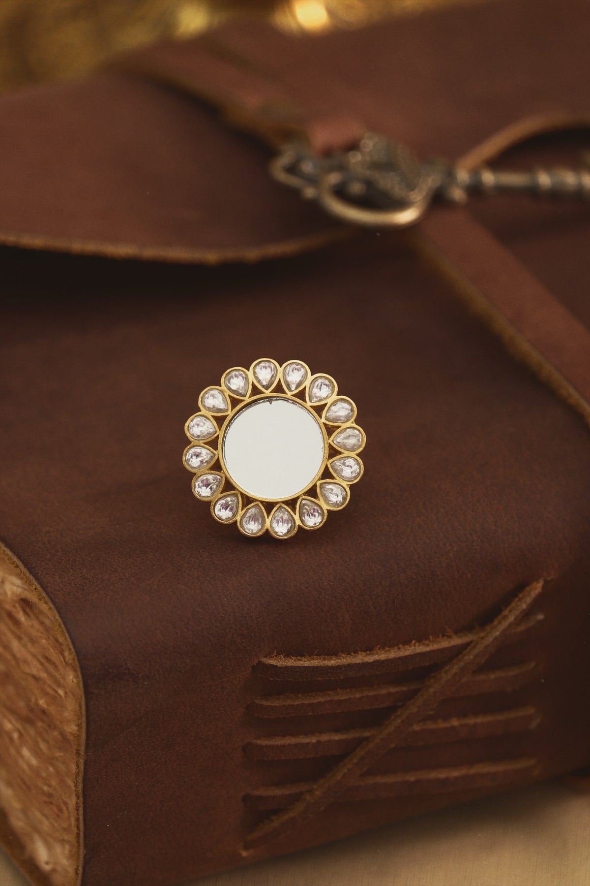Kundan Aarsi Ring