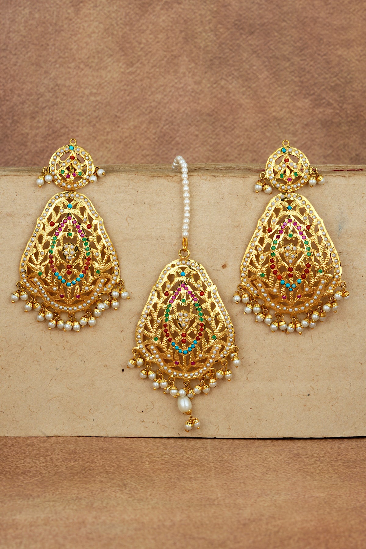Chandni Jadau Earrings Tikka