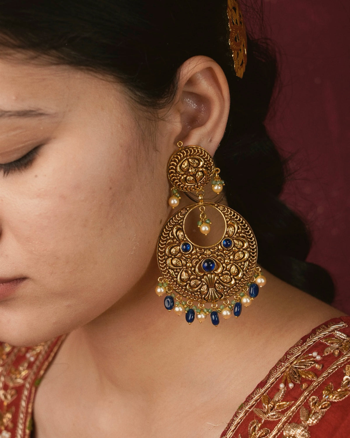 darpan chandbali earrings