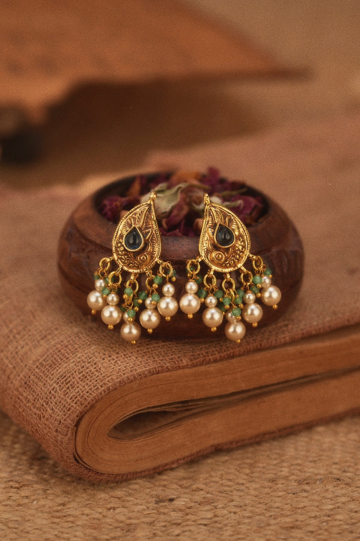 Antique Gold Studs