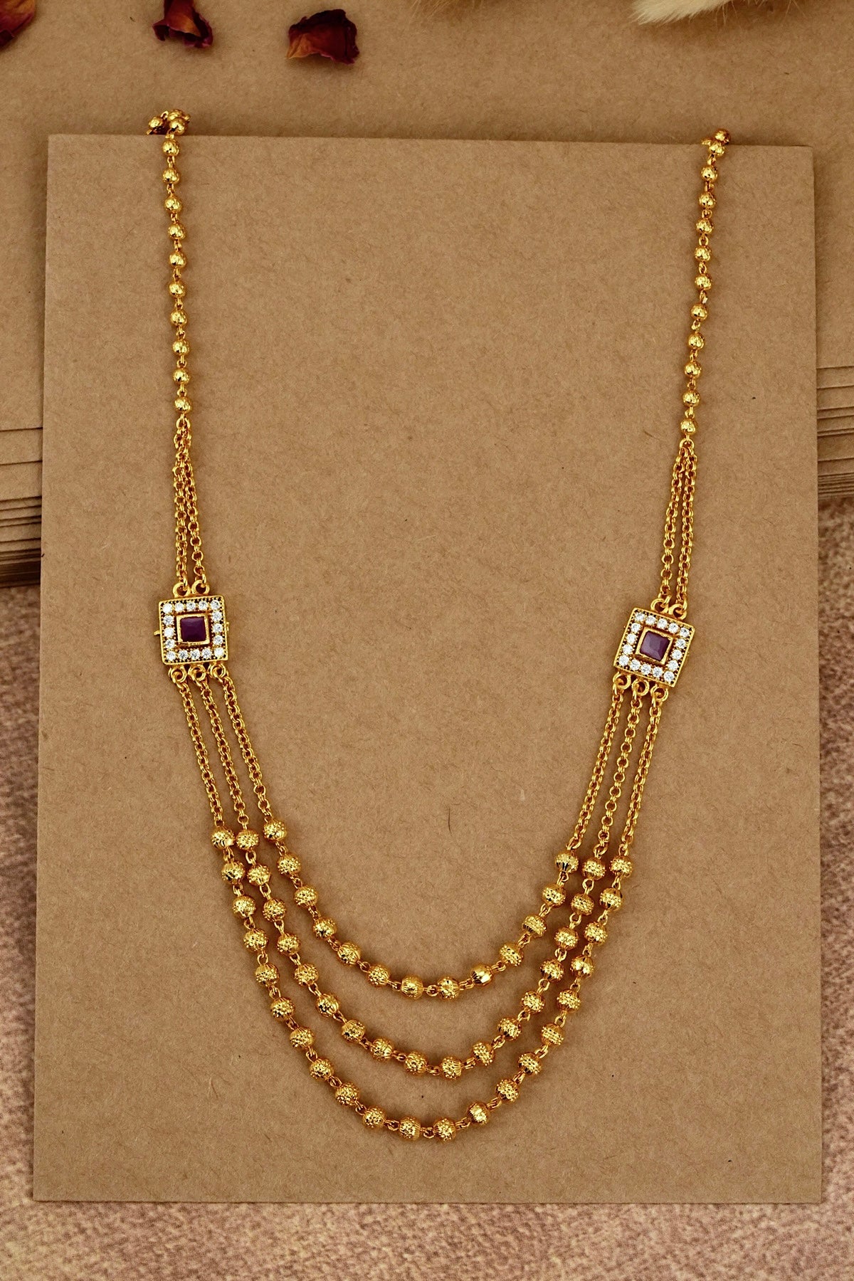Ruby Matar Mala Chain
