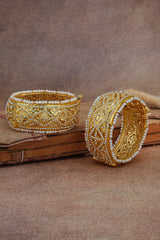 Heer Jadau Pearl Bangles