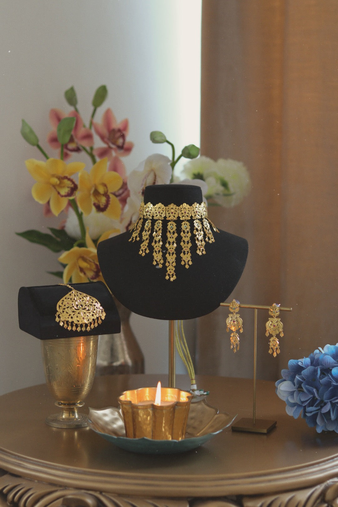 Abohar Choker Set with Tika