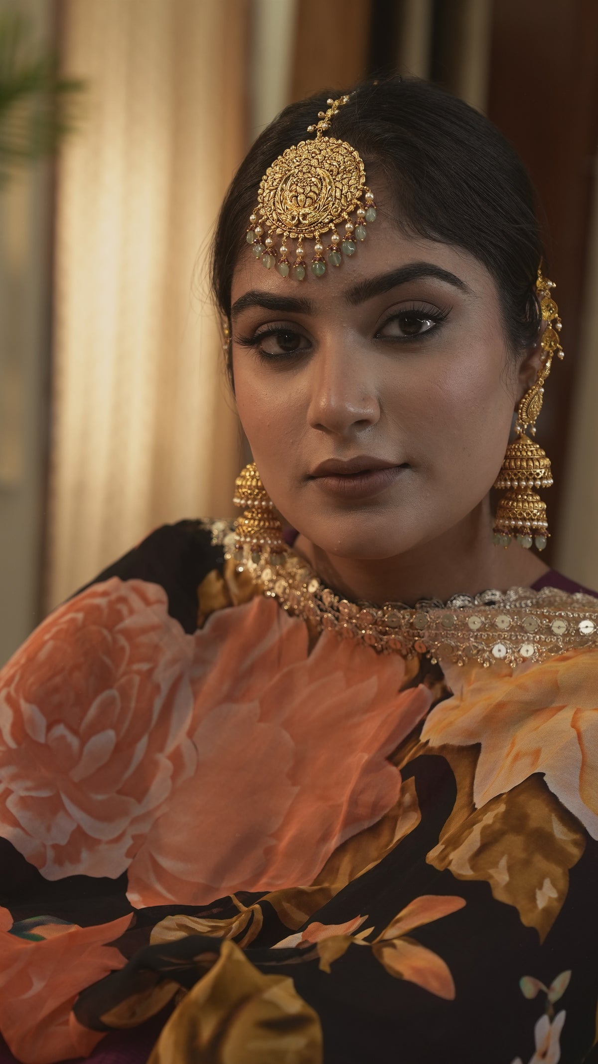 Alaya Jhumki Earrings Tika