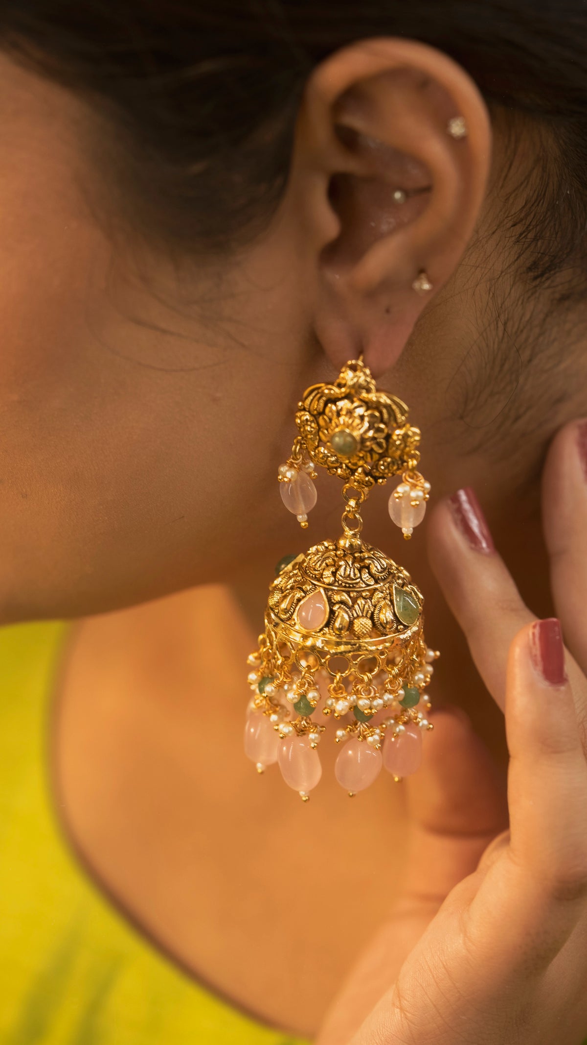 Manat Jhumki Earrings