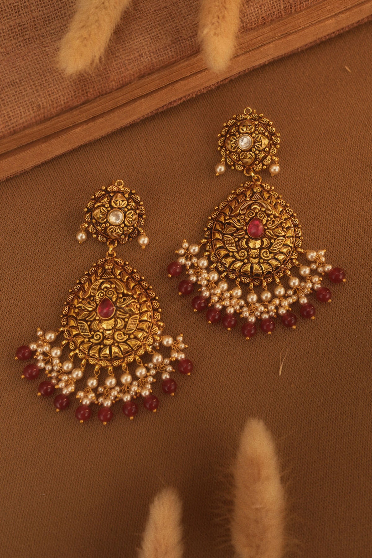 Mona Ruby Earrings