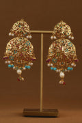 Jadau Navratan Earrings