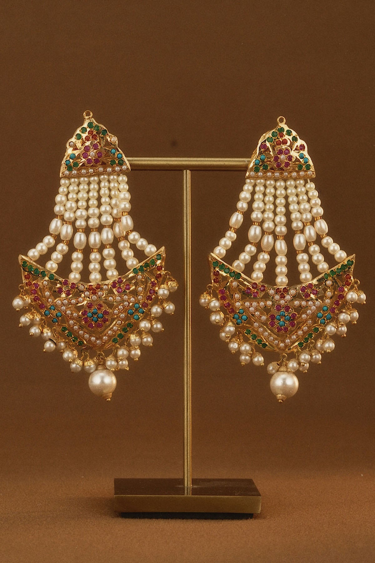 Jadau Jhumar Earrings