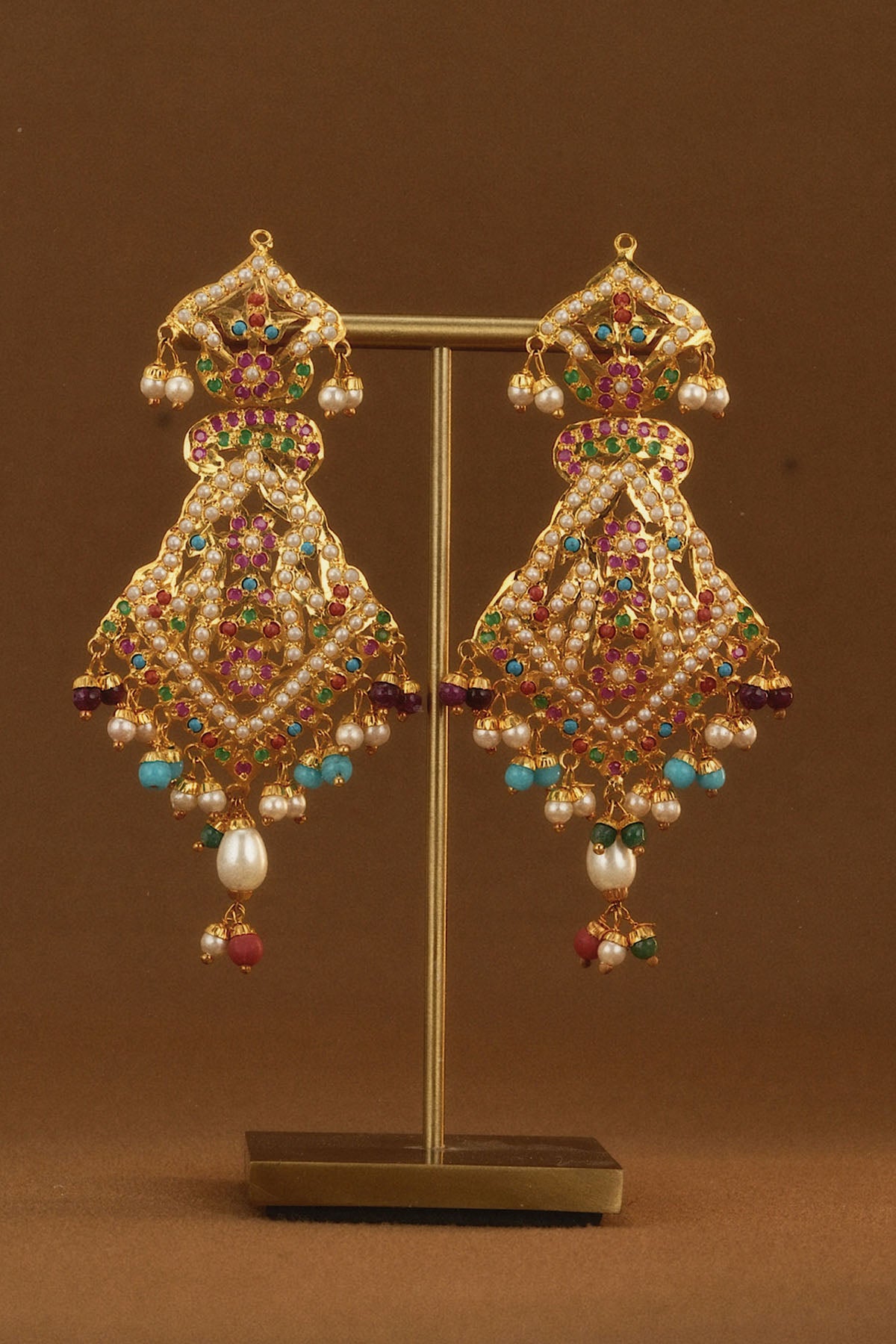Jadau Moti Earrings