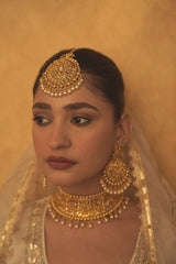 Rasa Antique Gold Choker Set